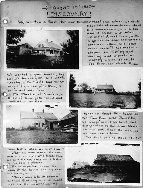 a page out of an old notebook